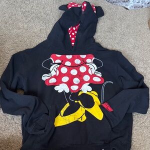 Disney Black Hoodie with Red and Yellow Accents